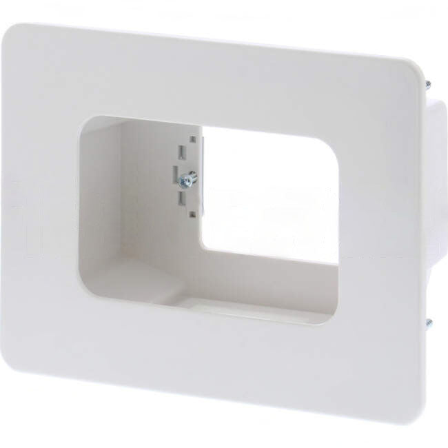 Matchmaster Recessed Single Wall Point White With Built In Cable Management System