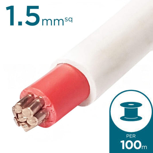 1.5mm SDI Cable With Red Core 100 Metre Drum