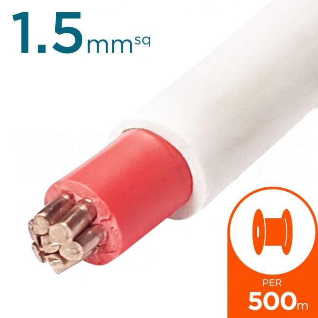 1.5mm SDI Cable With Red Core 500 Metre Drum