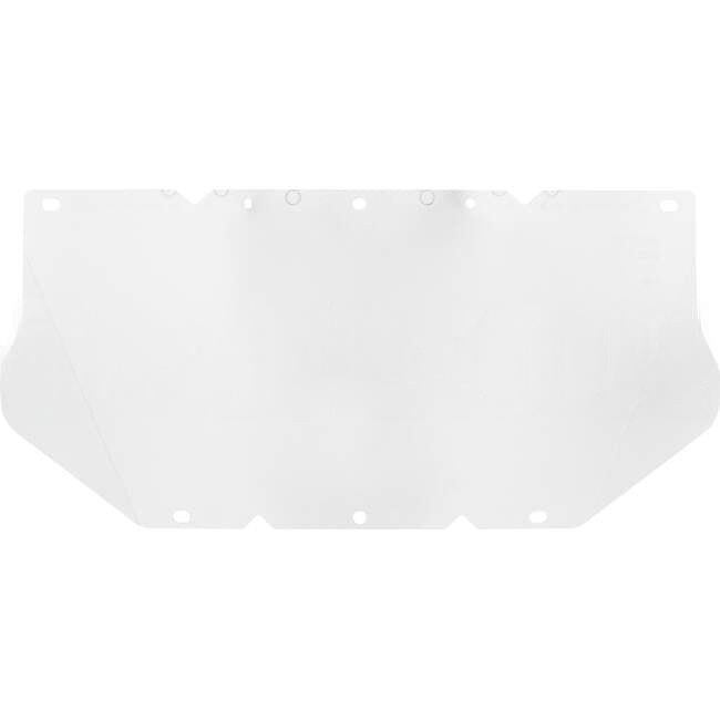 MSA 190mm x 432mm 1mm Nitrometre Flat Faceshield Visor Guard For V-GARD Hard Hats Suitable For High Impact/General Purpose Appli