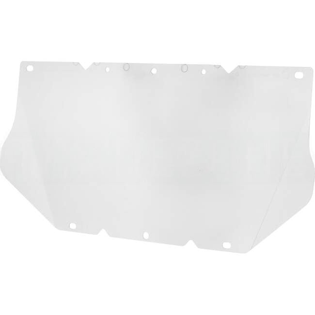 MSA 190mm x 432mm 1mm Nitrometre Flat Faceshield Visor Guard For V-GARD Hard Hats Suitable For High Impact/General Purpose Appli