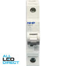 NHP 40 Amp DIN-T Miniature Circuit Breaker MCB C Curve 1 Pole 6kA