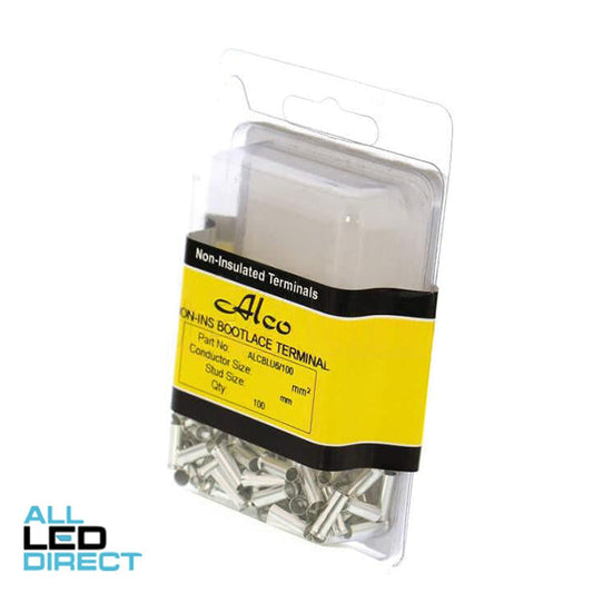 Wattmaster 6.0mm Non Insulated Bootlace Terminal Pack of 100