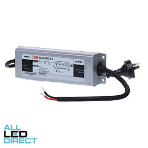 Meanwell 200 Watt 12 Volt Constant Voltage LED Driver IP67