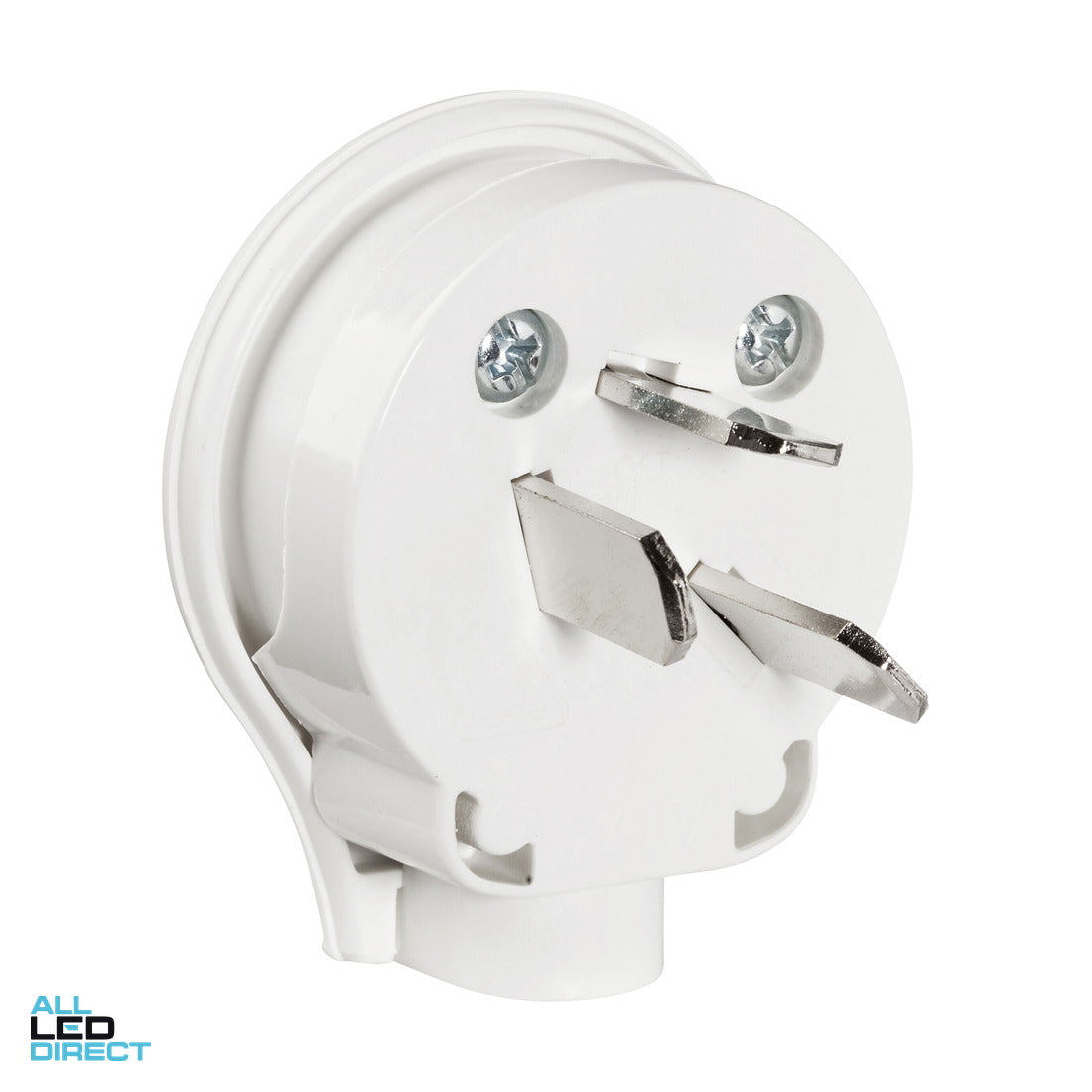 HPM 20 Amp Plug Tops 3 Pin Side Entry White ALL LED Direct