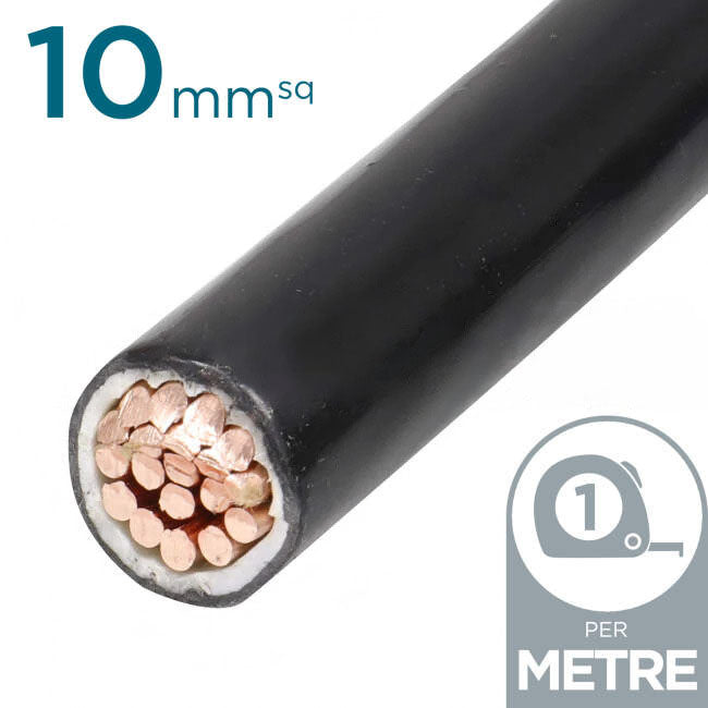 10mm Building Wire Cable Black Per Metre