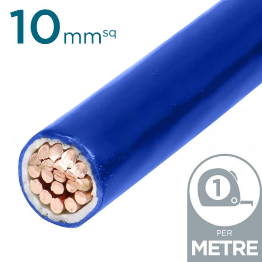 10mm Building Wire Cable Blue Per Metre