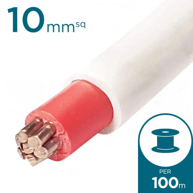 10mm SDI Cable With Red Core 100 Metre Drum