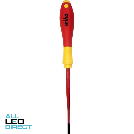 Wiha 4mm x 100mm VDE Slotted Slimfix Screwdriver