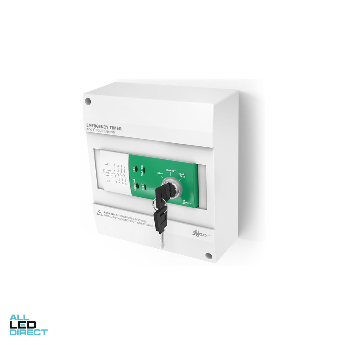 Ektor Emergency Basic Key Operated Test Switch Assembly ALL LED Direct