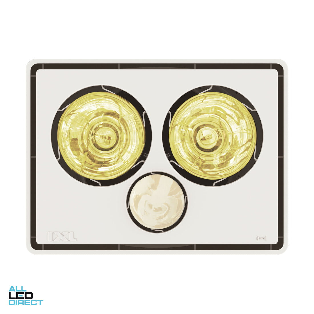 IXL TASTIC VIVID 3 In 1 Bathroom Heat Lamp Light & Exhaust Fan White With 2 Heat & 1 Light ALL LED Direct