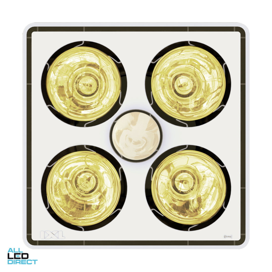 IXL 3 In 1 CLASSIC TRADE PARAMOUNT Bathroom Heater Lamp Light & Exhaust Fan With 4 Heat & 1 LED Light ALL LED Direct