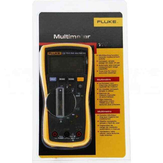 Fluke 115 Field Service Technicians Digital Multimeter CAT 3 600 Volt - Default Title (115)