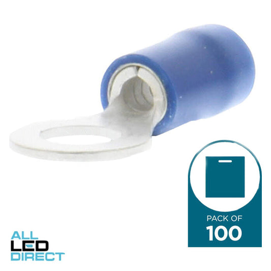 Wattmaster 5mm Ring Terminal Blue Pack of 100