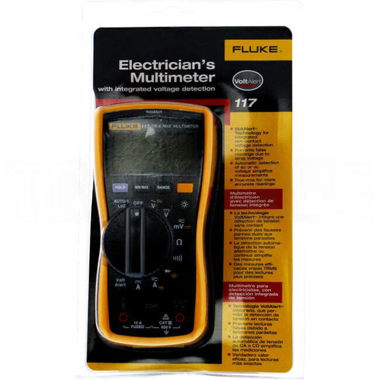 Fluke 117 Electricians Digital Multimeter with Non-Contact voltage CAT 3 600 Volts