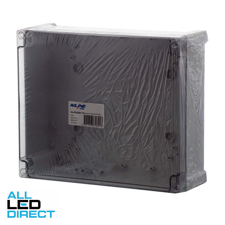 NHP N-Line 289mm W x 344mm H x 117mm D Rectangle Adaptable Box With Clear Lid