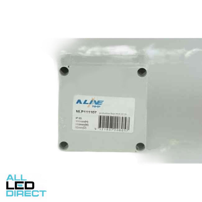 NHP N-Line 110mm W x 110mm H x 65mm D Square Adaptable Box With Opaque Lid