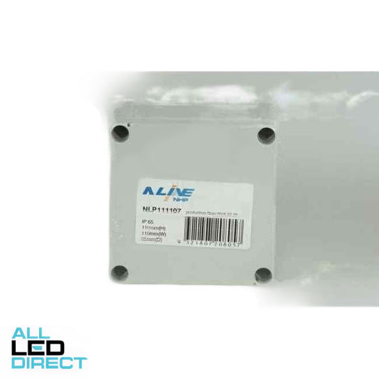 NHP N-Line 110mm W x 110mm H x 65mm D Square Adaptable Box With Opaque Lid