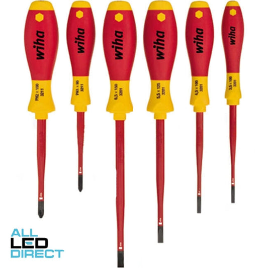 Wiha 6 Piece SoftFinish Electric Slimfix Screwdriver Set