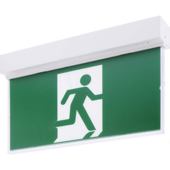 Ektor 2.5 Watt LED RAZOR CORE Slimblade Surface Mount Emergency Running Man Exit Sign