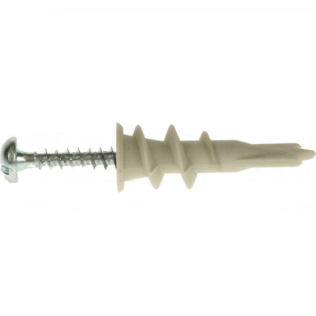 Clipsal PLASTERMATE Nylon Plaster Hollow Wall Screw Each