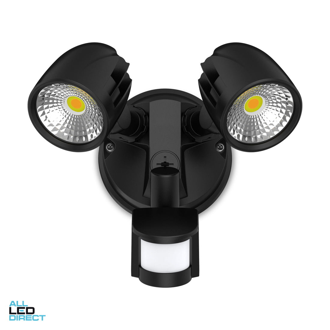 Atom 24 W CONDOR LED Twin Spot Light With Sensor Black 3000/4000/5700 K ALL LED Direct