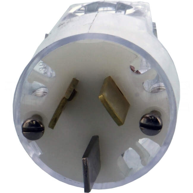 Clipsal 20 Amp 3 Pin Quick Connect Plug 250 Volts Transparent