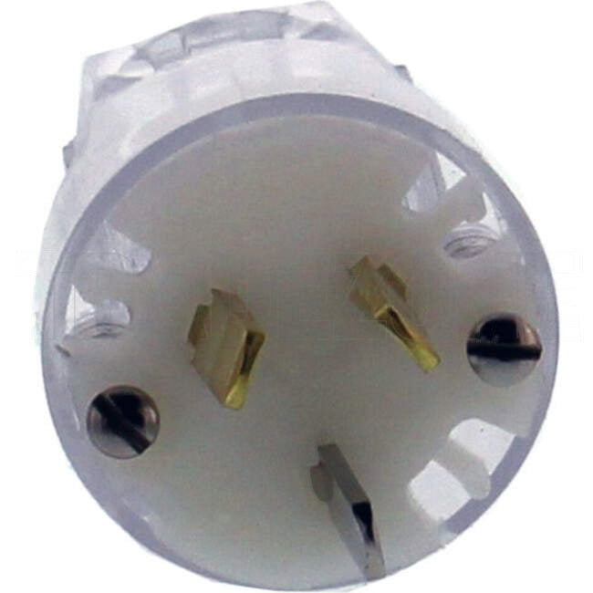 Clipsal 10 Amp 3 Pin 250 Volts Quick Connect Plug With Insulated Active Neutral Pins Suitable For 1mm Cable Transparent