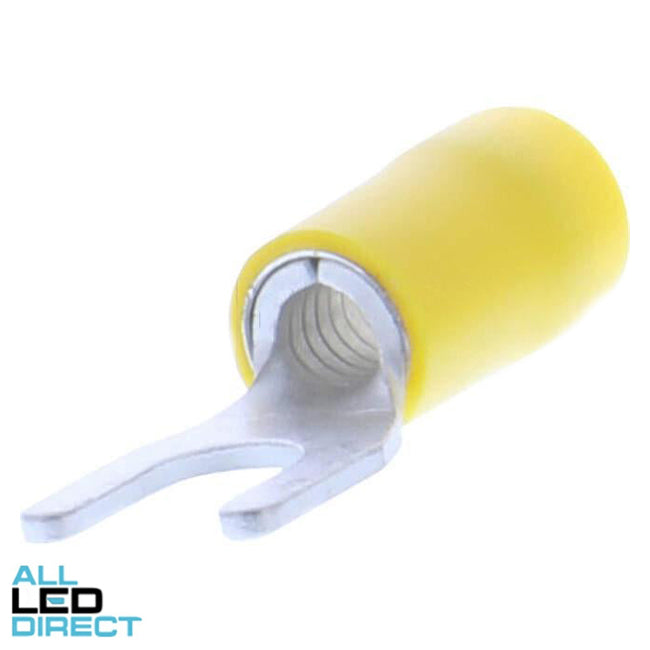 Wattmaster 4.0-6.0mm Fork Terminal Yellow Pack of 50