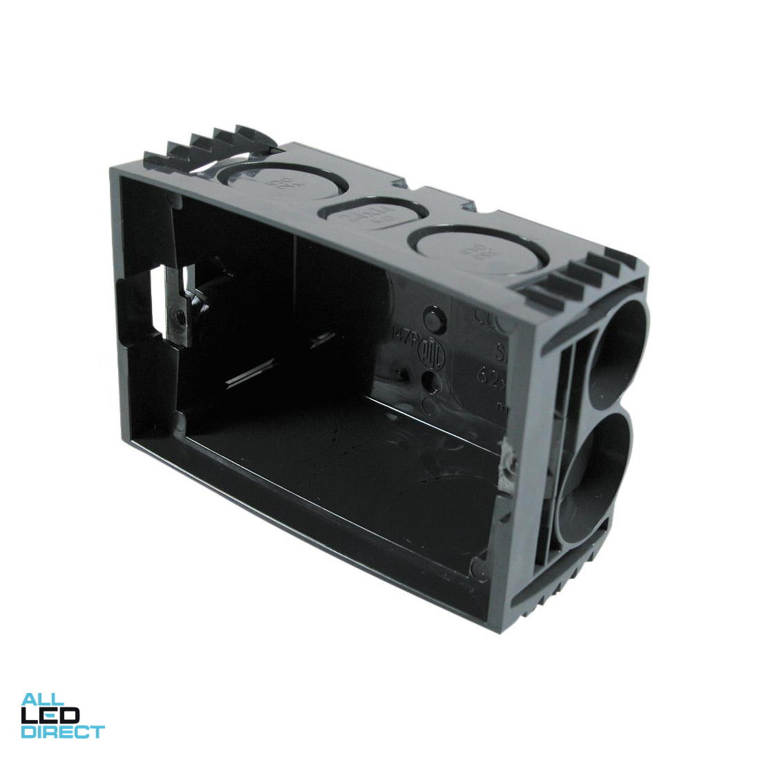 Clipsal 1 Gang Standard Plastic Wall Box With Slinding Recessed Nuts