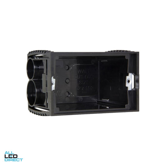 Clipsal 1 Gang Deep Plastic Wall Box With Sliding Recessed Nuts