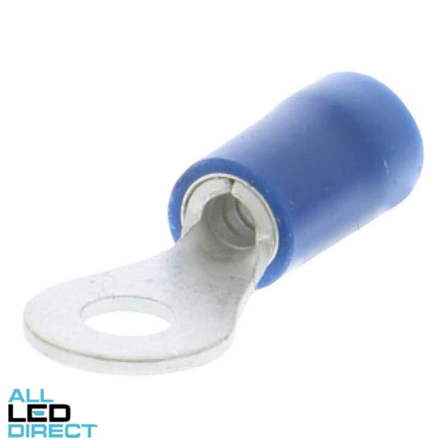 Wattmaster 3.7mm Stud Size Ring Terminal Blue Pack of 100