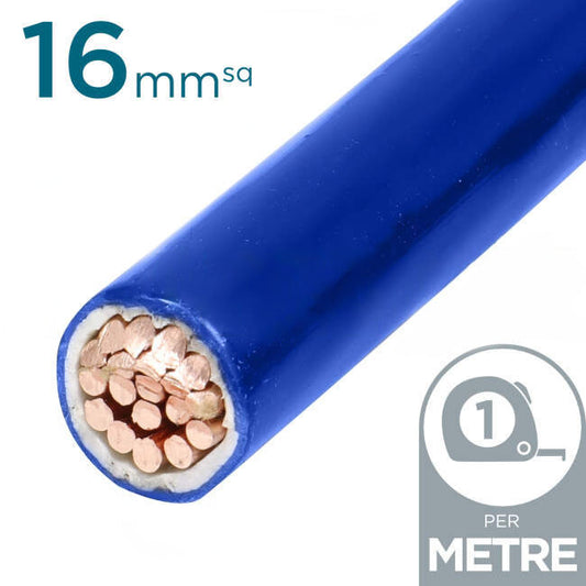 16mm Building Wire Cable Blue Per Metre