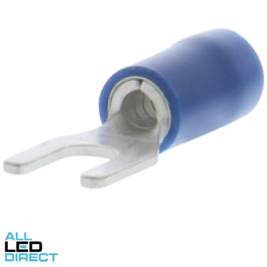 Wattmaster 3.7mm Stud Size Fork Terminal Blue Pack of 100