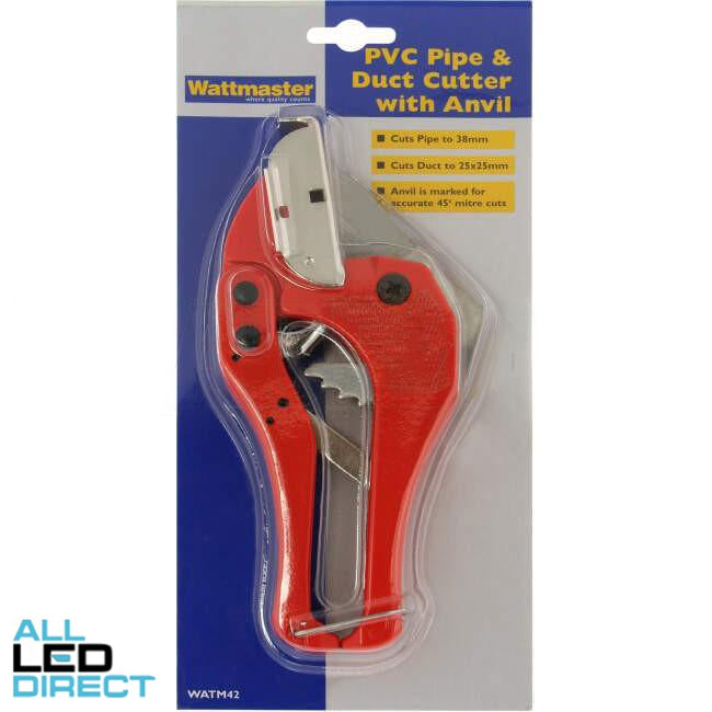 Wattmaster 38mm PVC Pipe 25mm Duct Ratchet Cutter