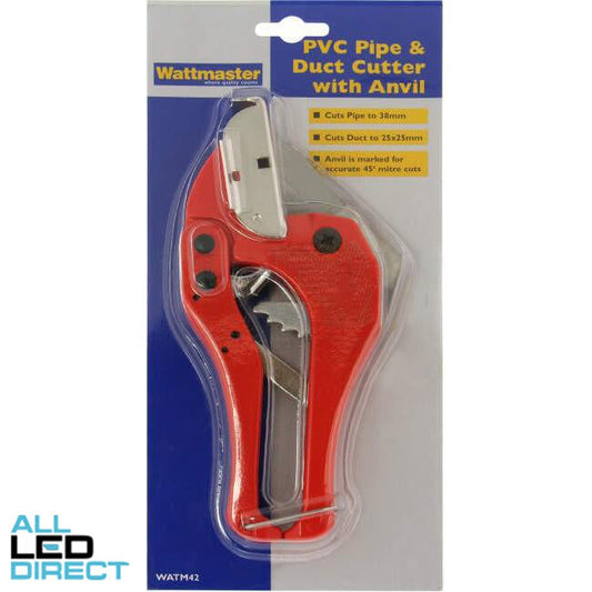 Wattmaster 38mm PVC Pipe 25mm Duct Ratchet Cutter