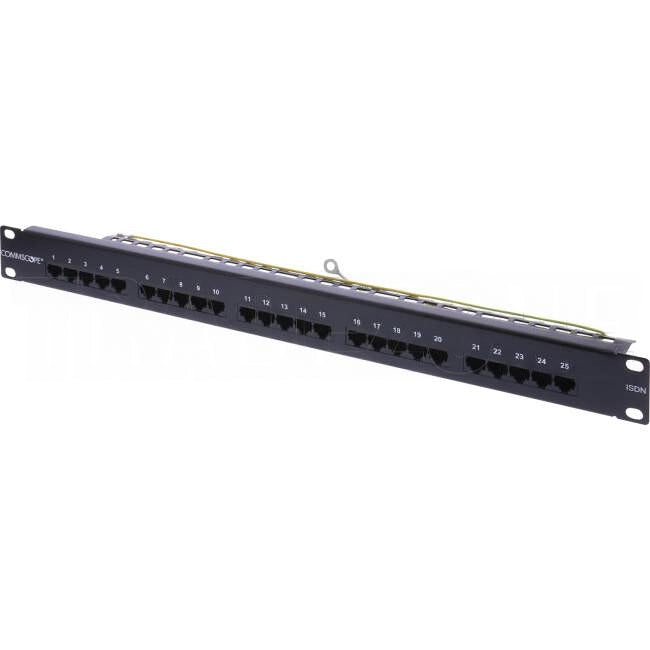 CommScope 25 Port CAT3 Patch Panel Black