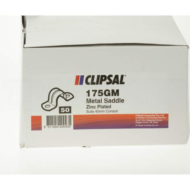 Clipsal 40mm Full Saddle Zinc Plated