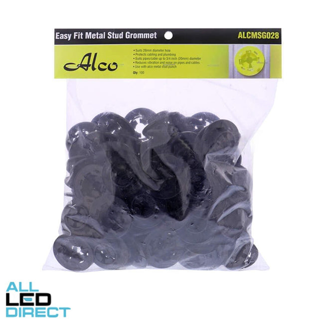 Wattmaster 28mm Easy Fit Metal Stud Grommet Pack Of 100
