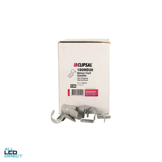 Clipsal 20mm Half Saddle Hot Dipped Galvanised ALL LED Direct