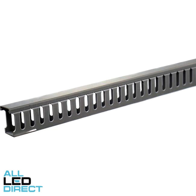 Wattmaster 25mm x 45mm x 2 Metre Rigid Open Slotted Cable Duct Grey