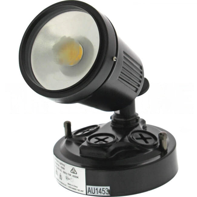 Brilliant 11 Watt HUNTER III LED Single Spot Light Black 600lm Per Head