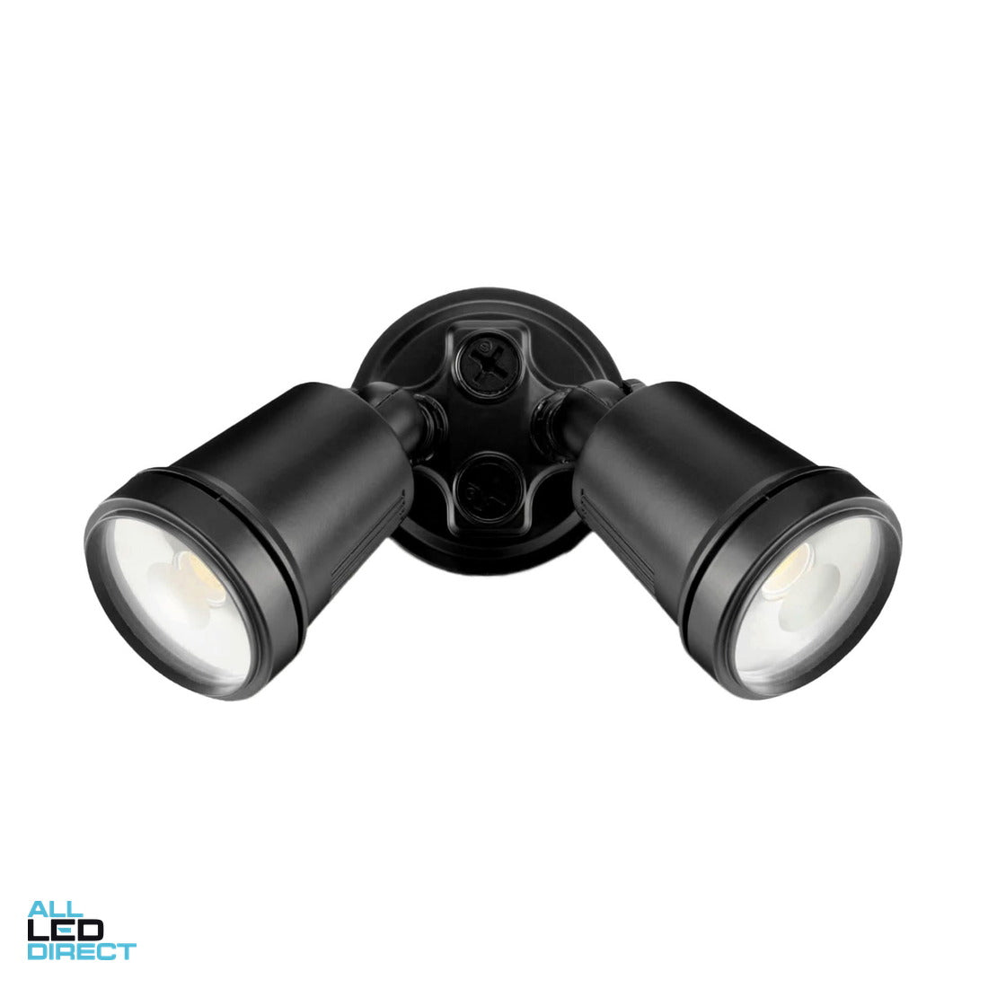 Brilliant 22 W HUNTER III LED Twin Spot Light Black 4200 K ALL LED Direct