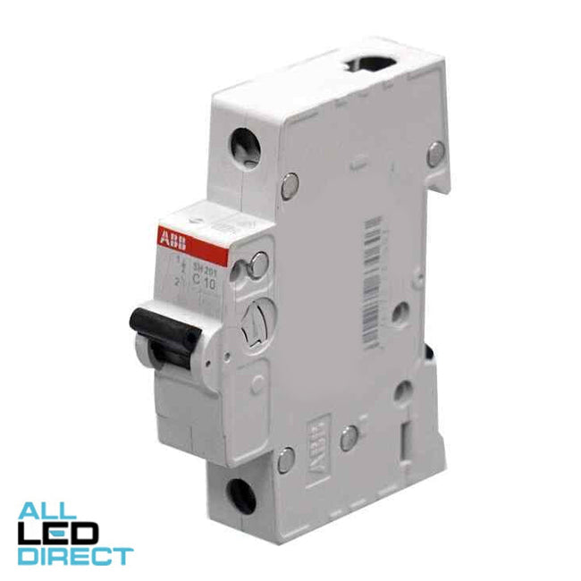 ABB 10 Amp Miniature Circuit Breaker MCB C Curve 1 Pole 6kA
