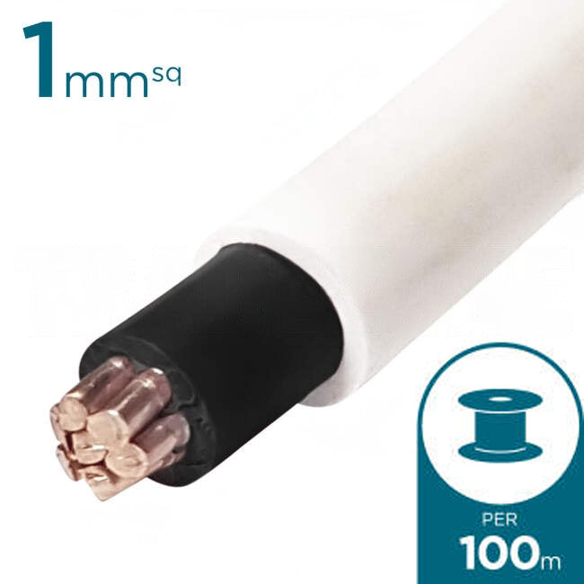 1mm SDI Cable With Black Core 100 Metre Drum