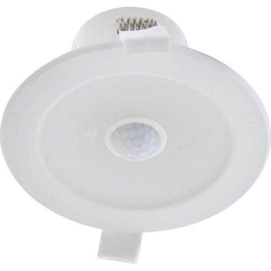 Brilliant 9 Watt LUMASCAN LED Adjustable Downlight With PIR Motion Sensor & Switchable Kelvin Ratings White