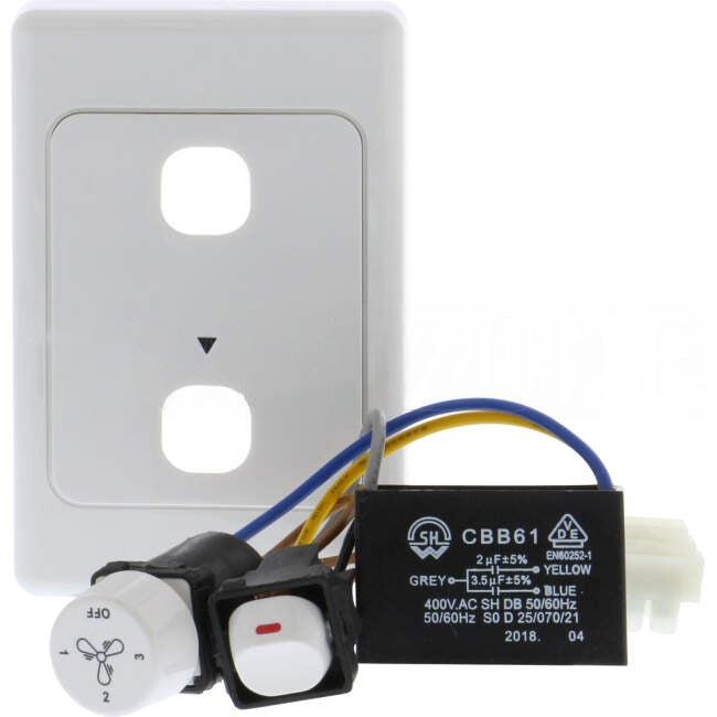 Brilliant 3 Speed Fan Controller With Plate