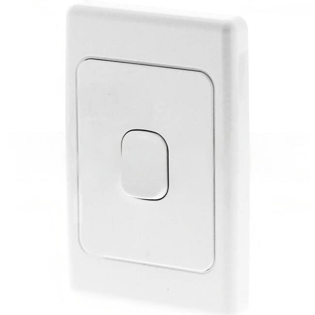 Clipsal 32 Amp 1 Gang 2000 SERIES Vertical Internal Isolation Rocker Switch White