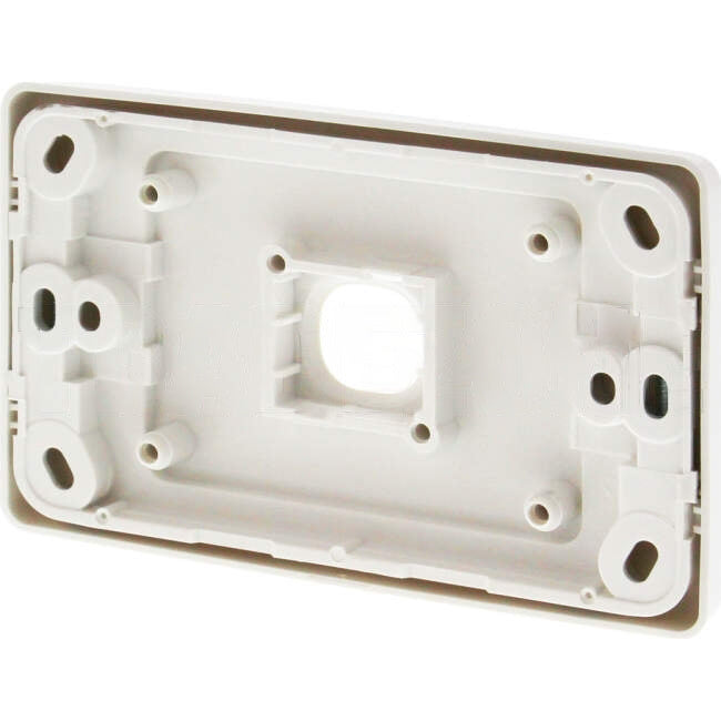 Clipsal 1 Gang 2000 SERIES Grid Plate & Surround Standard Cover White