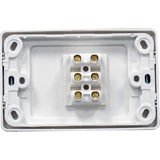 Clipsal 2000 Blank Plate With 30 Amp Terminal Block White